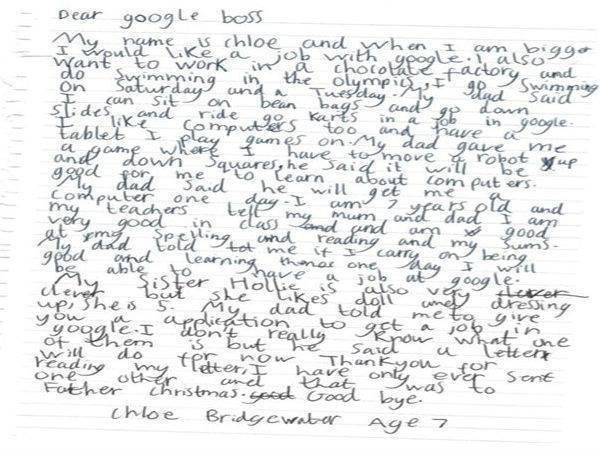 கூகுளில் வேலை கேட்ட 7 வயது சிறுமி, சுந்தர் பிச்சை சொன்ன பதில் என்ன.?