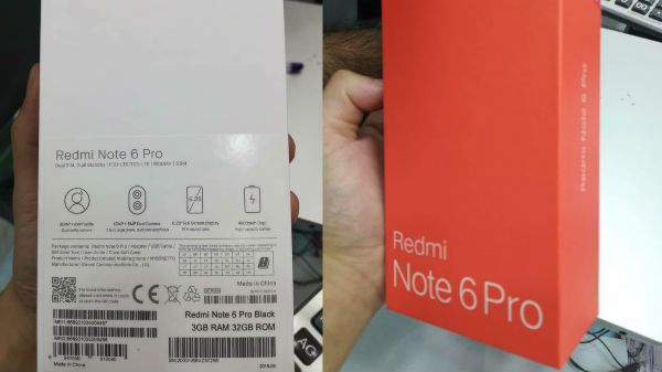 சியோமி ரெட்மி 6 ப்ரோ விபரக்குறிப்பு: