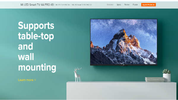 சியோமி மி எல்.இ.டி டிவி 4ஏ ப்ரோ (49