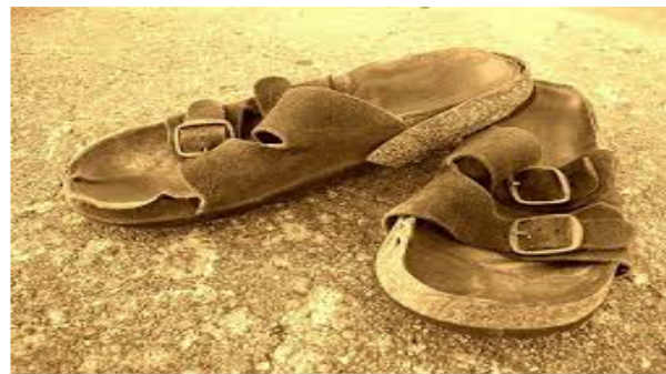 பிறகு செருப்பு: 