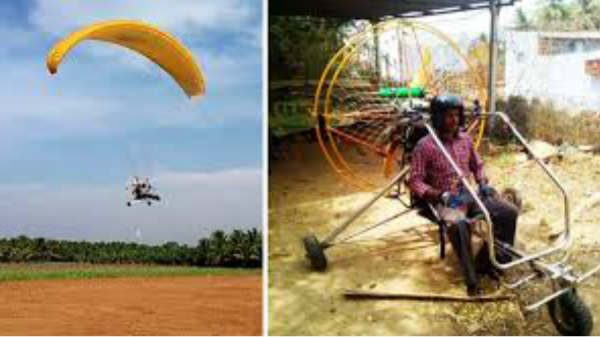 2 பேர் பறக்கும் பாராகிளைடர்: 