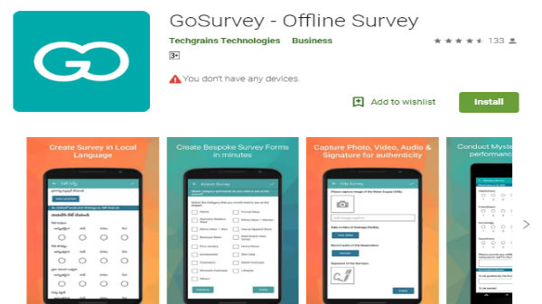 10. கோ- சர்வே ஆப்: