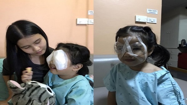 4 வயதுக் குழந்தையின் பார்வை பறிபோயுள்ளது