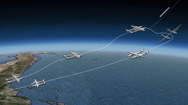 17,000 அடி உயரம் பறந்த ஸ்ட்ராடோலான்ச் 