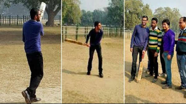 கிரிக்கெட்டில் ஆர்வம் கொண்டவர்: 