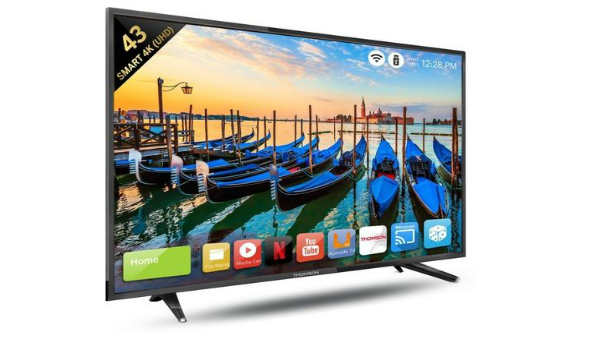 தாம்சன் 43-இன்ச் 4கே யூஎச்டி ஸ்மார்ட் டிவி: 