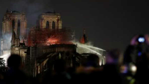 தேவாலயத்தில் ஏற்பட்ட தீ