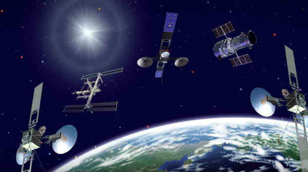 சுற்றுப்பாதையில் உலவும் செயற்கைக்கோள்