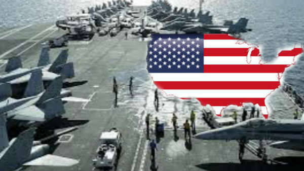போர் விமானம், கப்பல் அனுப்பியது அமெரிக்கா: 