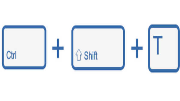 7. Ctrl+Shift+T