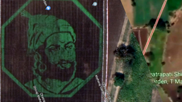 விவசாயிகளின் உதவியுடன் உருவாக்கப்பட்ட ஓவியம்