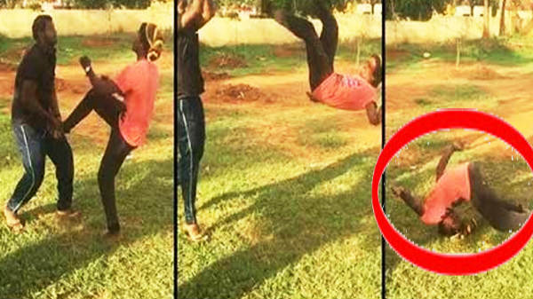 டிக்டாக் சாகசத்தில் நேர்ந்த பரிதாபம்: கழுத்தை உடைத்து கொண்ட இளைஞர்.! 