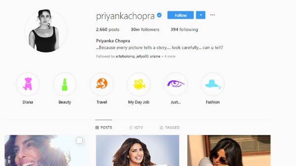 பிரிங்காவின் இன்ஸ்டா பாலோவர்கள்: 