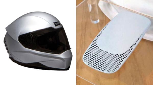 ஹெல்மெட்டில் பயன்படுத்தாலம்: