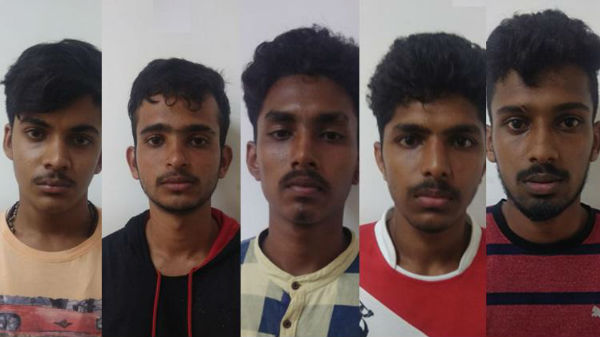 5 மாணவர்களும் கைது 