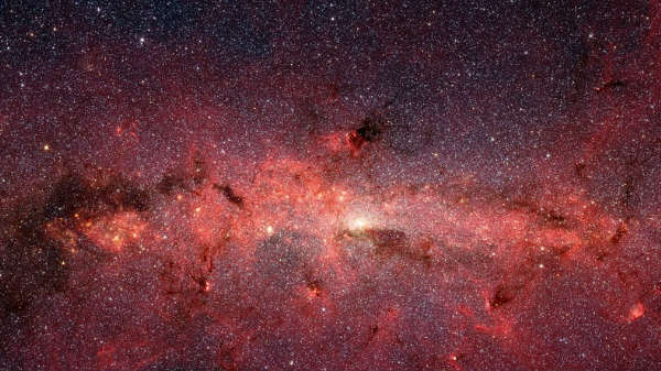 சந்திர கிரகத்தின் பின்னணியில் ஒரு மர்மமான கிரகம்!