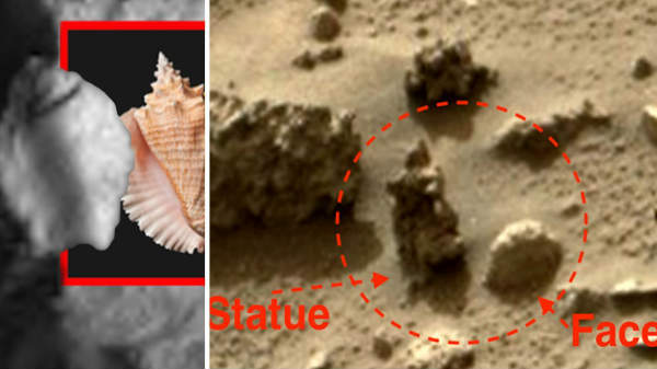 செவ்வாயில் ஏலியன் சிலை: 