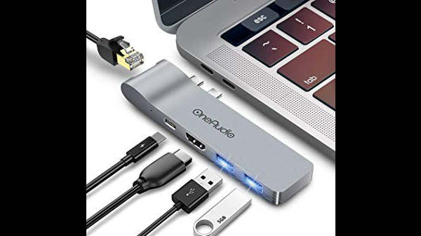 ஒன் ஆடியோ யூ.எஸ்.பி டைப்-சி ஹப் அடாப்டர்