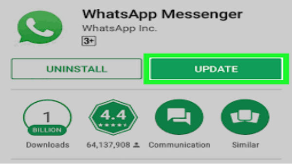  வாட்ஸ் ஆப்பை புதுப்பிக்கவும்