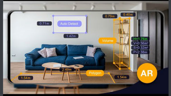 கேமரா மூலம் AR ரூலர் ஆப்  