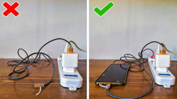 1. பவர் சாக்கெட்டில் சார்ஜ்ர்