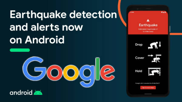 பூகம்பம் ஏற்படுவதற்கு முன்பு பயனர்களுக்கு எச்சரிக்கை