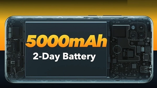 5000எம்ஏஎச் பேட்டரி பொறுத்தப்பட்டுள்ளது