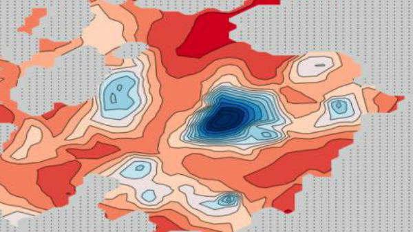 ஏரி 30 கிலோமீட்டர் வரை குறுக்களவு