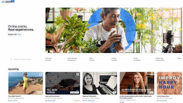 OnZoom ஆன்லைன் நிகழ்வு