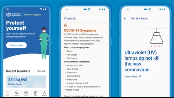 WHO மீண்டும் வெளியிட்டுள்ள மொபைல் ஆப்ஸ் 