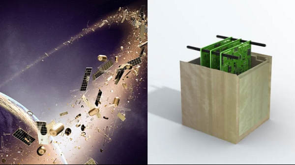 விண்வெளி குப்பைகளுக்கான தீர்வு மர சாட்டிலைட்டா?