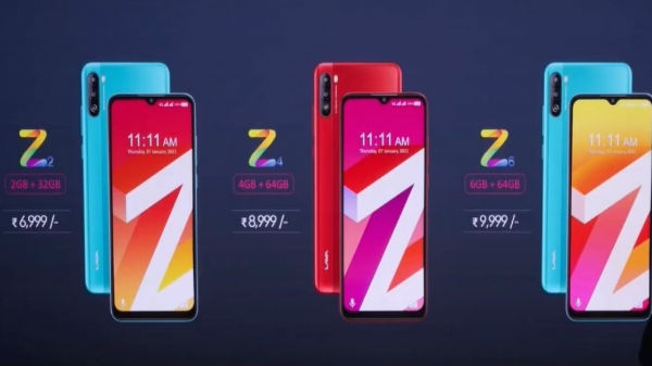 லாவா  Z-series ஸ்மார்ட்போன்கள் விலை