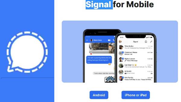 ஐபாட் சாதனத்தில் எப்படி சிக்னல் ஆப்ஸை பயன்படுத்துவது?