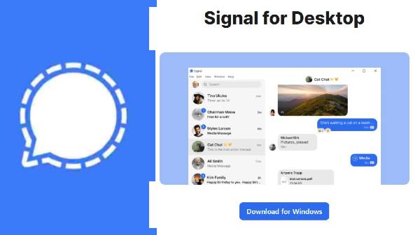 சிக்னல் பயன்பாட்டின் வெப் வெர்ஷன்