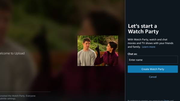 Create Watch Party விருப்பம் 
