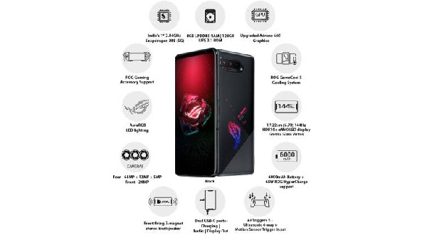 18 ஜிபி ரேம், 6000mah பேட்டரியுடன் இன்று Asus ROG Phone 5 அறிமுகம் ..