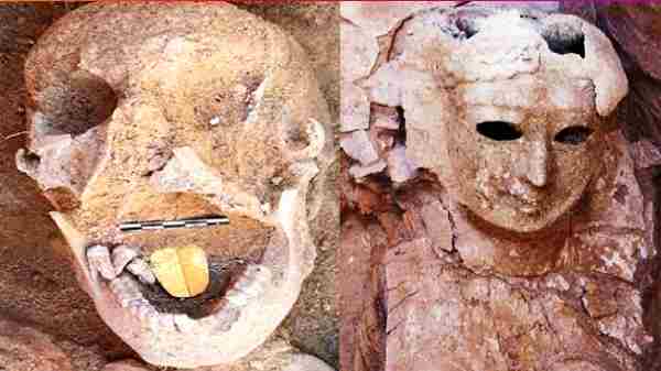 தங்க நாக்குடன் கண்டுபிடிக்கப்பட்ட 2000 வயதான மற்றொரு மம்மி