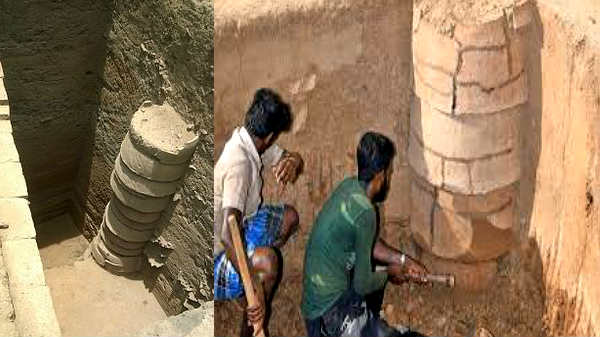 6 ஆம் கட்ட ஆராய்ச்சியில் கிடைத்த 38 அடுக்குகளைக் கொண்ட பெரிய உறைக் கிணறு