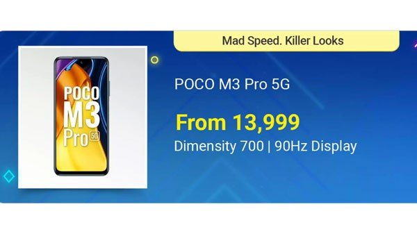 POCO M3 Pro 5G (பவர் பிளாக், 64 ஜிபி) (4 ஜிபி ரேம்)