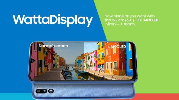 Super AMOLED இன்பினிட்டி-யு டிஸ்பிளே 