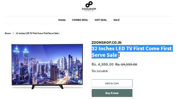 வெறும் ரூ. 4999 விலையில் விற்பனை செய்ய காரணம் என்ன?