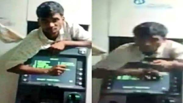 பணம் எடுக்க சென்றவர் போல திருட்டில் ஈடுபட்ட 'குடி'மகன் 