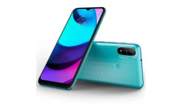 மோட்டோ இ20 ஸ்மார்ட்போனின் பின்புறம்