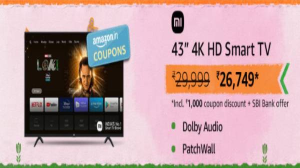 எம்ஐ 43 இன்ச் 4கே எச்டி ஸ்மார்ட்டிவி