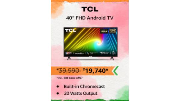 டிசிஎல் 40 இன்ச் முழு எச்டி ஆண்ட்ராய்டு டிவி