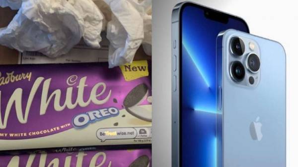  இரண்டு Diary Milk Oreo White சாக்லேட்டுகள்