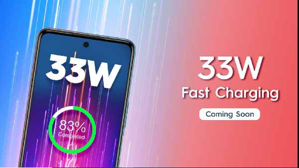 மெகா 5000 mAh 33w பாஸ்ட் சார்ஜிங் அம்சம் 