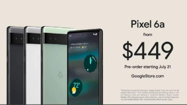 Google Pixel 6a விவரக்குறிப்புகள்