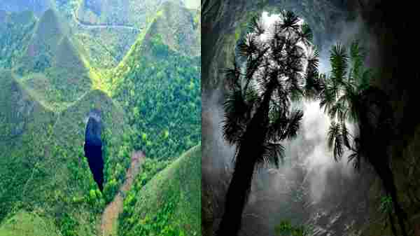 மூழ்கும் குகைகள் மற்றும் இருண்ட குகைகளும் கண்டுபிடிப்பு