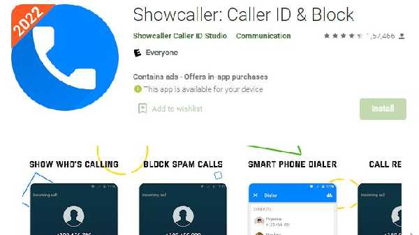3. ஷோ காலர் ஆப்ஸ் (Showcaller)